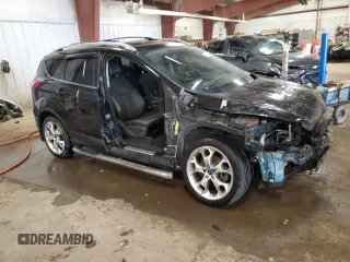2013 Ford Escape Titanium with VIN 1FMCU9J95DUD63326, listed as a Copart auction lot 54675385 with 76,339 mi miles and Salvage title. Bid and sale history available at DreamBid. Image 4.
