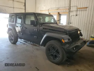 2020 Jeep Wrangler Unlimited Sport Altitude with VIN 1C4HJXDN9LW154318, listed as a Copart auction lot 56473335 with 99,482 mi miles and Salvage title. Bid and sale history available at DreamBid. Image 4.