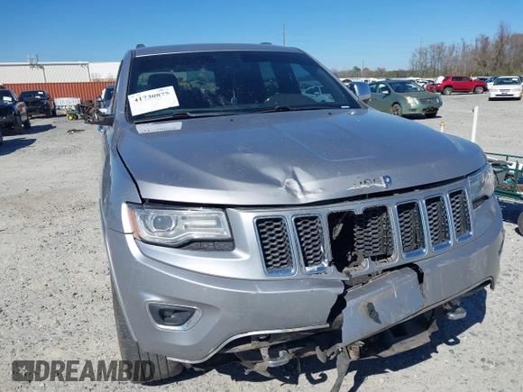 2014 Jeep Grand Cherokee Overland with VIN 1C4RJECG9EC206787, listed as a IAAI auction lot 41730875 with 194,196 mi miles. Bid and sale history available at carsss.com. Image 6.
