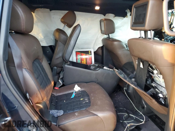 2020 Nissan Armada Platinum with VIN JN8AY2NF2L9360218, listed as a Copart auction lot 73315184 with 74,826 mi miles and Non Repairable. Bid and sale history available at carsss.com. Image 12.