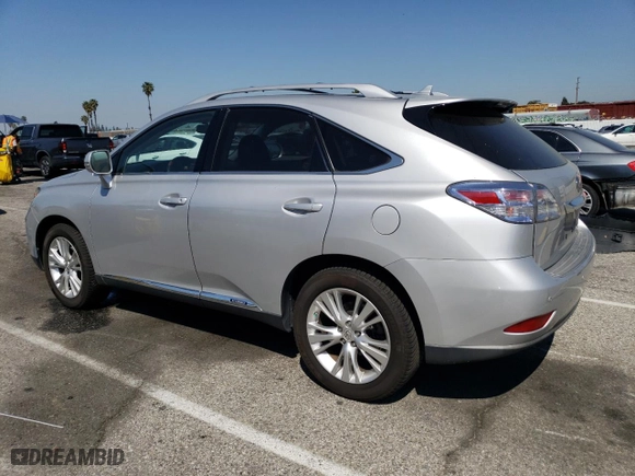 2011 Lexus RX 450h with VIN JTJBC1BA3B2038046, listed as a Copart auction lot 47574044 with 191,217 mi miles and Salvage Title. Bid and sale history available at carsss.com. Image 2.