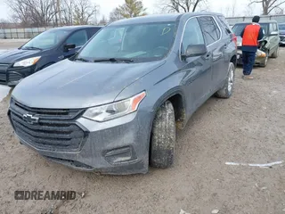 2020 Chevrolet Traverse LS with VIN 1GNERFKW4LJ287655, listed as a IAAI auction lot 41639412 with 59,065 mi miles and . Bid and sale history available at DreamBid. Image 17.