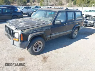 2001 Jeep Cherokee Sport with VIN 1J4FT48SX1L581192, listed as a IAAI auction lot 41828841 with 315,822 mi miles. Bid and sale history available at carsss.com. Image 2.