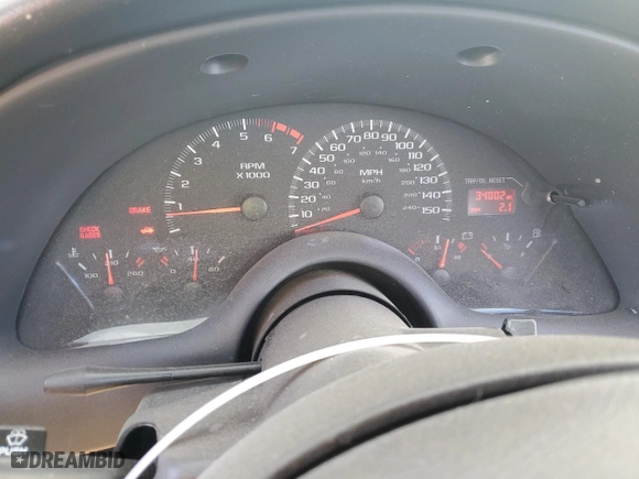 2002 Chevrolet Camaro Z28 with VIN 2G1FP22G322161044, listed as a Copart auction lot 78297574 with 34,002 mi miles and Salvage Title. Bid and sale history available at carsss.com. Image 9.