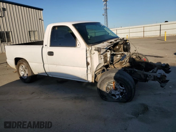 2005 Chevrolet Silverado 1500 Work Truck with VIN 1GCEC14V75Z170660, listed as a Copart auction lot 46538515 with Not provided miles and Non repairable. Bid and sale history available at DreamBid. Image 4.