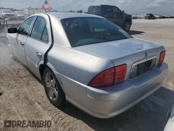 2001 Lincoln LS Sport with VIN 1LNHM87A11Y711788, listed as a Copart auction lot 78407784 with Not Provided miles and Non Repairable. Bid and sale history available at carsss.com. Image 2.