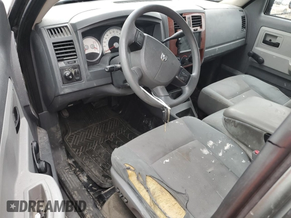 2005 Dodge Dakota SLT with VIN 1D7HE42KX5S287505, listed as a Copart auction lot 41743035 with 192,636 mi miles and Salvage Title. Bid and sale history available at carsss.com. Image 8.
