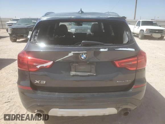 2019 BMW X3 sDrive30i with VIN 5UXTR7C52KLR52775, listed as a Copart auction lot 49080645 with 93,584 mi miles and Salvage Title. Bid and sale history available at carsss.com. Image 6.