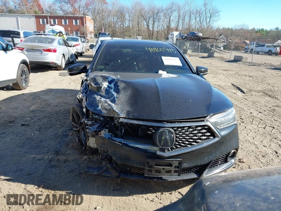 2018 Acura TLX w/A-SPEC Pkg with VIN 19UUB3F60JA004295, listed as a IAAI auction lot 40900343 with 48,264 mi miles. Bid and sale history available at carsss.com. Image 12.