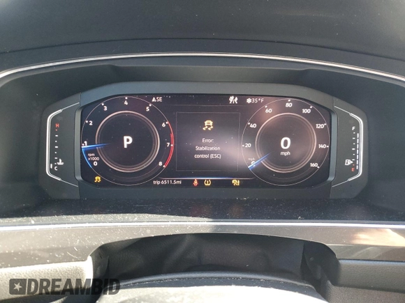 2019 Volkswagen Tiguan SE with VIN 3VV2B7AX6KM091154, listed as a Copart auction lot 86488074 with 63,605 mi miles and Salvage Title. Bid and sale history available at DreamBid. Image 9.