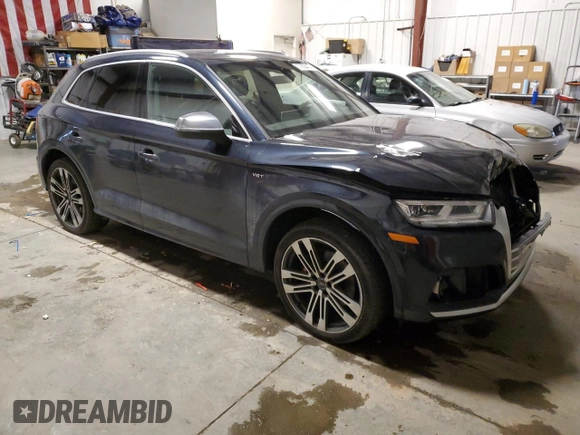 2018 Audi SQ5 Prestige with VIN WA1C4AFY3J2083105, listed as a Copart auction lot 37933474 with 58,064 mi miles and . Bid and sale history available at DreamBid. Image 4.