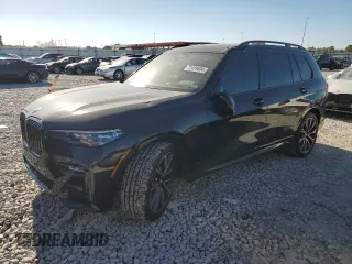 2022 BMW X7 M50i with VIN 5UXCX6C09N9L71084, listed as a Copart auction lot 72499604 with 21,184 mi miles and Salvage Title. Bid and sale history available at carsss.com. Image 1.