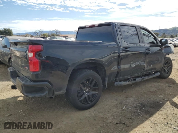 2023 CHEVROLET C1500 RST with VIN 1GCPADE88PZ317807, listed as a Copart auction lot 47824225 with 22,571 mi miles and Salvage Title. Bid and sale history available at DreamBid. Image 3.