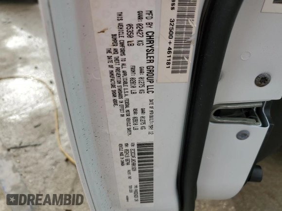 2012 Chrysler 300 SRT8 with VIN 2C3CCAFJ0CH801820, listed as a Copart auction lot 86644424 with 40,285 mi miles and Salvage Title. Bid and sale history available at carsss.com. Image 12.