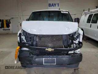 2023 Ford Transit Cargo with VIN 1FTBR1C84PKA17131, listed as a Copart auction lot 54901755 with 85,188 mi miles and Salvage title. Bid and sale history available at DreamBid. Image 5.