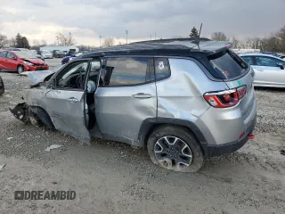 2020 Jeep Compass Trailhawk with VIN 3C4NJDDB0LT163356, listed as a Copart auction lot 46808025 with 103,395 mi miles and Salvage Title. Bid and sale history available at carsss.com. Image 2.