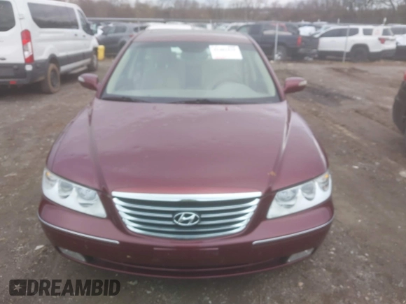 2009 Hyundai Azera Limited with VIN KMHFC46F19A373801, listed as a IAAI auction lot 41481510 with 186,248 mi miles and . Bid and sale history available at DreamBid. Image 12.
