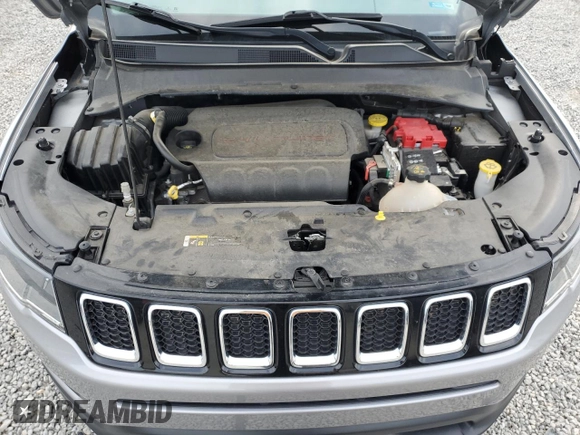 2021 Jeep Compass Latitude with VIN 3C4NJCBB6MT522725, listed as a Copart auction lot 52069125 with 54,008 mi miles and Salvage title. Bid and sale history available at DreamBid. Image 12.