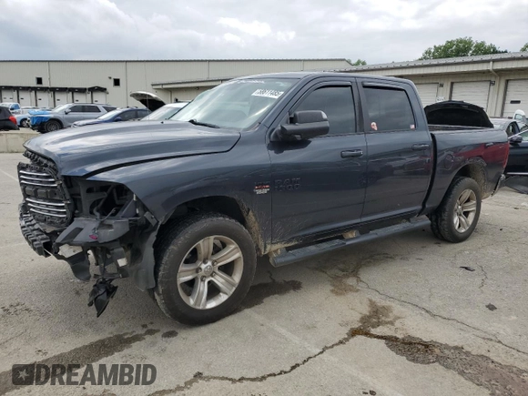 2017 Ram 1500 Sport with VIN 1C6RR7MT2HS536983, listed as a Copart auction lot 58611485 with 208,035 mi miles and Salvage title. Bid and sale history available at DreamBid. Image 1.