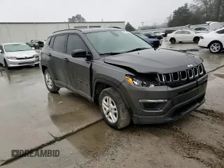 2018 Jeep Compass Sport with VIN 3C4NJCABXJT204510, listed as a Copart auction lot 44560695 with 100,927 mi miles and Salvage Title. Bid and sale history available at carsss.com. Image 11.