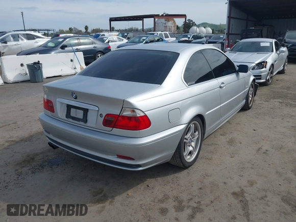 2002 BMW 3 Series 330Ci with VIN WBABN53492JU28231, listed as a IAAI auction lot 41841465 with 107,510 mi miles and . Bid and sale history available at carsss.com. Image 4.
