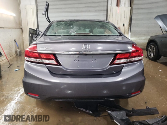 2015 Honda Civic Sedan LX with VIN 19XFB2F5XFE046079, listed as a Copart auction lot 89402115 with Not Provided miles and Non Repairable. Bid and sale history available at carsss.com. Image 6.
