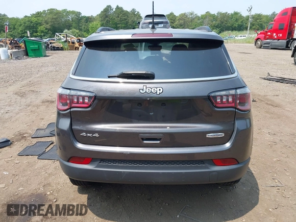 2019 Jeep Compass Altitude with VIN 3C4NJDBB1KT734970, listed as a IAAI auction lot 42483357 with 59,425 mi miles and . Bid and sale history available at DreamBid. Image 16.