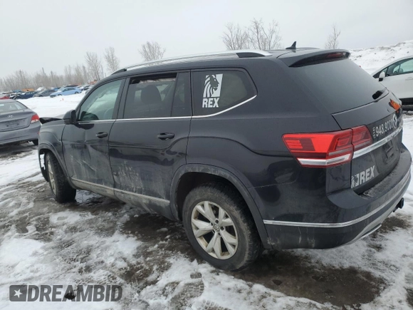 2019 Volkswagen Atlas SEL with VIN 1V2MR2CA2KC606617, listed as a Copart auction lot 47283925 with 128,710 mi miles and Salvage title. Bid and sale history available at DreamBid. Image 2.