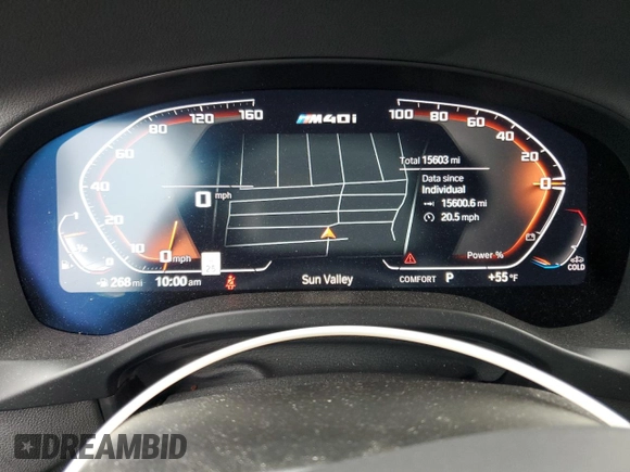 2022 BMW X4 M40i with VIN 5UX43DT06N9J88181, listed as a Copart auction lot 47567285 with 15,603 mi miles and Salvage Title. Bid and sale history available at carsss.com. Image 9.