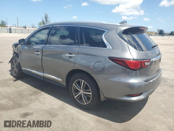 2019 Infiniti QX60 Pure with VIN 5N1DL0MN5KC560950, listed as a Copart auction lot 61051805 with 55,857 mi miles and Salvage title. Bid and sale history available at DreamBid. Image 2.