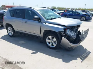 2017 Jeep Compass Sport with VIN 1C4NJCBA5HD147977, listed as a IAAI auction lot 41821444 with 86,126 mi miles and . Bid and sale history available at carsss.com. Image 1.