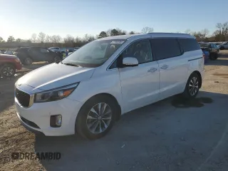 2016 Kia Sedona EX with VIN KNDMC5C17G6108763, listed as a Copart auction lot 47580295 with 134,524 mi miles and Salvage Title. Bid and sale history available at carsss.com. Image 1.