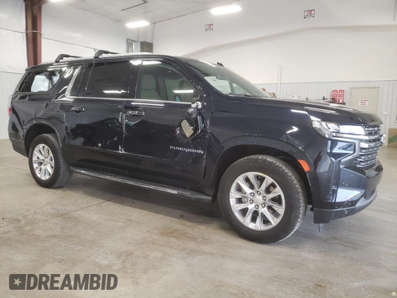 2021 Chevrolet Suburban Premier z VIN 1GNSCFKD2MR318276, wystawiony jako Copart lot #37848743 z przebiegiem 33 165 mil mil oraz Szkoda całkowita • Salvage title. Historia ofert i sprzedaży dostępna na DreamBid. Obrazek 4.