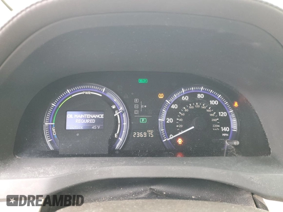 2010 Lexus HS 250h with VIN JTHBB1BA9A2016801, listed as a Copart auction lot 82560674 with 236,915 mi miles and Salvage Title. Bid and sale history available at DreamBid. Image 9.