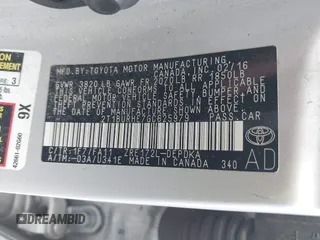 2016 Toyota Corolla L z VIN 2T1BURHE7GC625979, wystawiony jako IAAI lot #42503444 z przebiegiem 162 858 mil mil oraz . Historia ofert i sprzedaży dostępna na DreamBid. Obrazek 9.