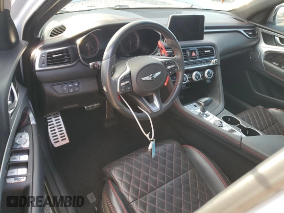 2020 Genesis G70 2.0T с VIN KMTG44LA6LU045408, выставлен на аукционе Copart как лот 80941524 с пробегом 79 302 миль миль и На запчасти • Non repairable. История ставок и продаж доступна на DreamBid. Изображение 8.