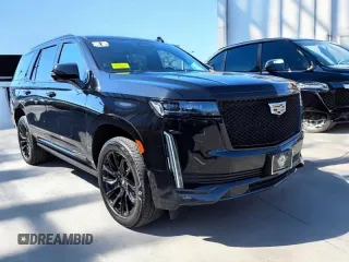 2022 Cadillac Escalade Sport Platinum z VIN 1GYS4GKL9NR362XXX, wystawiony jako Copart lot #59638615 z przebiegiem 85 508 mil mil oraz Czysty tytuł • Clean title. Historia ofert i sprzedaży dostępna na DreamBid. Obrazek 1.