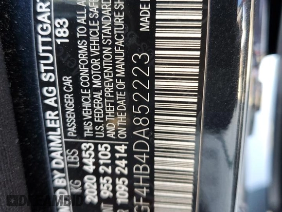 2013 Mercedes-Benz C 250 Sport with VIN WDDGF4HB4DA852223, listed as a Copart auction lot 46757365 with 107,243 mi miles and Salvage title. Bid and sale history available at DreamBid. Image 12.