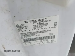 2013 Ford F-150 XL z VIN 1FTFX1EF7DKF38178, wystawiony jako IAAI lot #41953533 z przebiegiem 276 803 mil mil oraz . Historia ofert i sprzedaży dostępna na DreamBid. Obrazek 9.