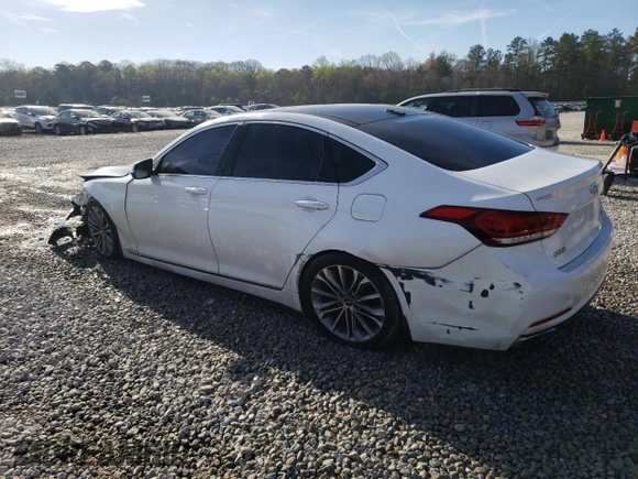 2016 Hyundai Genesis 3.8L with VIN KMHGN4JE1GU140123, listed as a Copart auction lot 49314885 with 118,673 mi miles and Salvage Title. Bid and sale history available at carsss.com. Image 2.