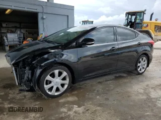 2013 Hyundai Elantra GLS with VIN 5NPDH4AE9DH334161, listed as a Copart auction lot 62475005 with 188,958 mi miles and Salvage title. Bid and sale history available at DreamBid. Image 1.