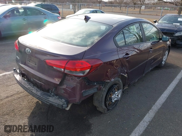 2017 Kia Forte LX with VIN 3KPFL4A79HE153371, listed as a IAAI auction lot 41620185 with 79,329 mi miles and . Bid and sale history available at carsss.com. Image 4.