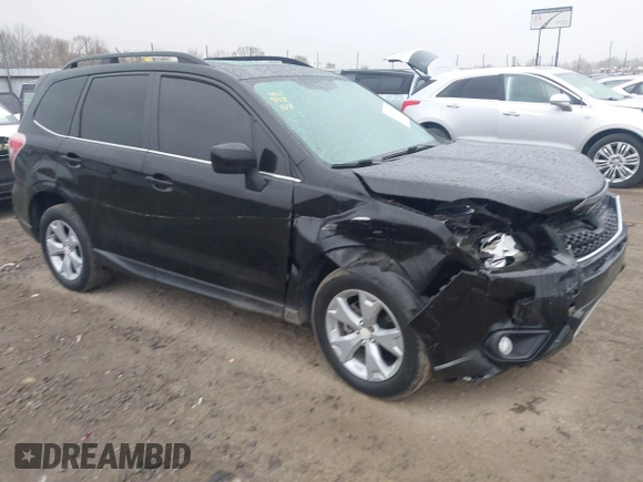 2015 Subaru Forester 2.5i Limited with VIN JF2SJAHC4FH541509, listed as a IAAI auction lot 41015158 with 100,091 mi miles. Bid and sale history available at carsss.com. Image 1.