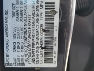 2021 Acura RDX with VIN 5J8TC2H38ML002535, listed as a Copart auction lot 60232244 with 92,692 mi miles and Clean title. Bid and sale history available at DreamBid. Image 13.