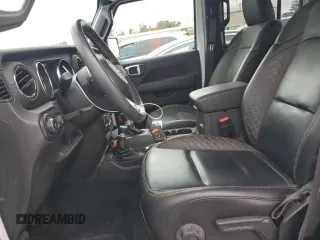 2021 Jeep Wrangler Unlimited Sahara High Altitude with VIN 1C4HJXEM2MW539162, listed as a Copart auction lot 81985614 with Not provided miles and Salvage title. Bid and sale history available at DreamBid. Image 7.
