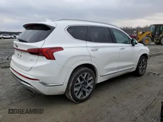 2022 Hyundai Santa Fe Calligraphy with VIN 5NMS54AL8NH394073, listed as a Copart auction lot 42601245 with 26,207 mi miles and Salvage Title. Bid and sale history available at carsss.com. Image 3.