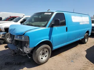 2021 Chevrolet Express Cargo with VIN 1GCWGBFPXM1187527, listed as a Copart auction lot 53276015 with 81,429 mi miles and Salvage title. Bid and sale history available at DreamBid. Image 1.