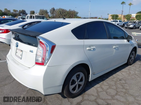 2014 Toyota Prius Four with VIN JTDKN3DU3E0367913, listed as a IAAI auction lot 42768446 with 167,408 mi miles and . Bid and sale history available at DreamBid. Image 4.