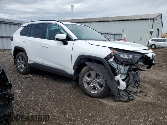 2023 Toyota RAV4 Hybrid XLE Premium with VIN 2T3BWRFV2PW180828, listed as a Copart auction lot 58172534 with 8,428 mi miles and Salvage title. Bid and sale history available at DreamBid. Image 4.
