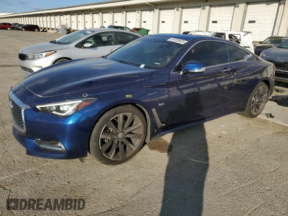 2017 Infiniti Q60 Premium with VIN JN1EV7EL8HM552436, listed as a Copart auction lot 49728925 with 48,104 mi miles and Salvage title. Bid and sale history available at DreamBid. Image 1.